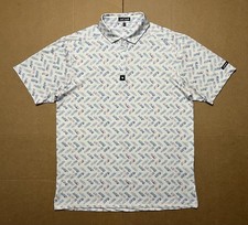 Bad Birdie Men  s XL Rally Time Watercolor Performance Golf Polo