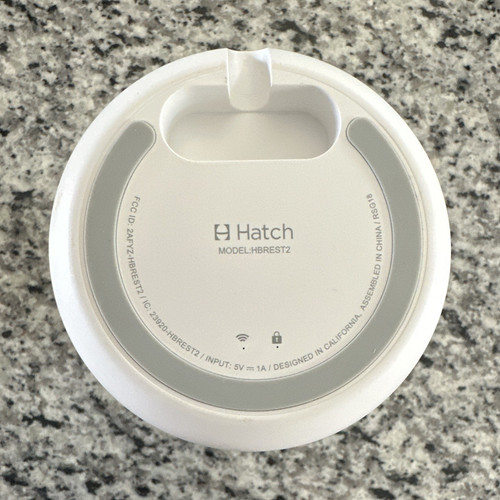 Hatch HBREST2 White Noise Sound Machine Sleep Aid Night Light White/Gray
