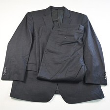Jos A Bank 46R 40x29 Gray 100 Wool Traveller Mens Jacket Pants Suit