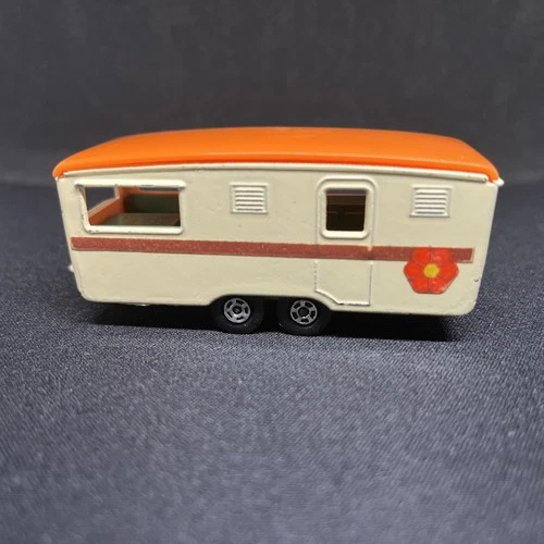 Vintage 1970 Matchbox Superfast #57 trailer caravan camper diecast toy car