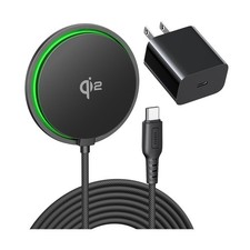 INIU Magnetic Wireless Charger, Qi2 Certified 15W Fast Mag-Safe Wir... Fast Ship