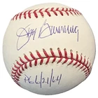 Jim Bunning Signed PG 6/21/64 OML Baseball JSA