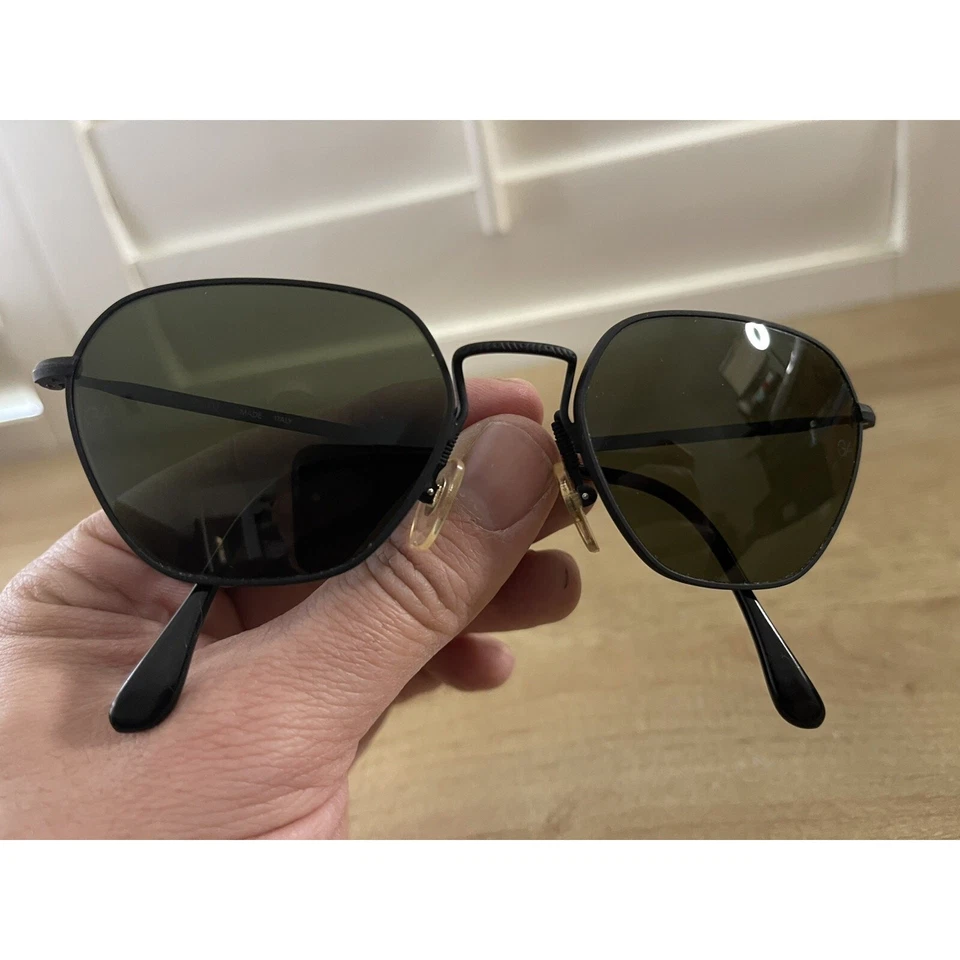 Auténtico De Colección Giorgio Armani 619 706 Grande 140 con Lentes 100% Verde UV Años 90 Usado en Excelente Condición Foto 3 de 4