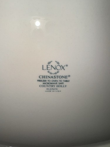 Lenox Country Holly - Oval Serving Platter, 14" - Picture 3 of 3