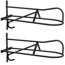 Buryeah 2 Sets Saddle Rack Saddle Stand Wall Mounted Saddle Rack Stand for