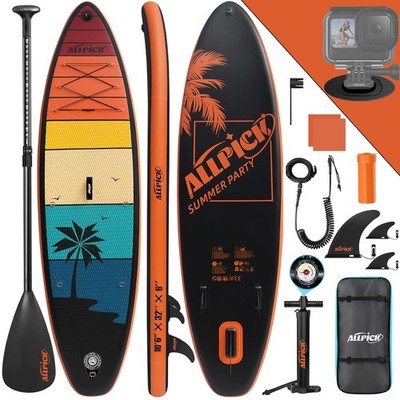 SUP Board aufblasbar Stand Up Paddle 320x80 cm Kamerahalterung Paddelboard Set