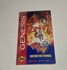 Instruction Manual for Fatal Fury 2 for Sega Genesis. In great condition.
