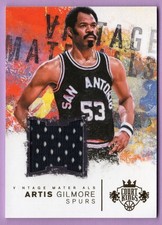2014-15 COURT KINGS VINTAGE MATERIALS ARTIS GILMORE #D 45/49 SAN ANTONIO SPURS
