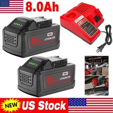 For Milwaukee 18V Battery For M18 8000mAh Extended Capacity Battery/Charger