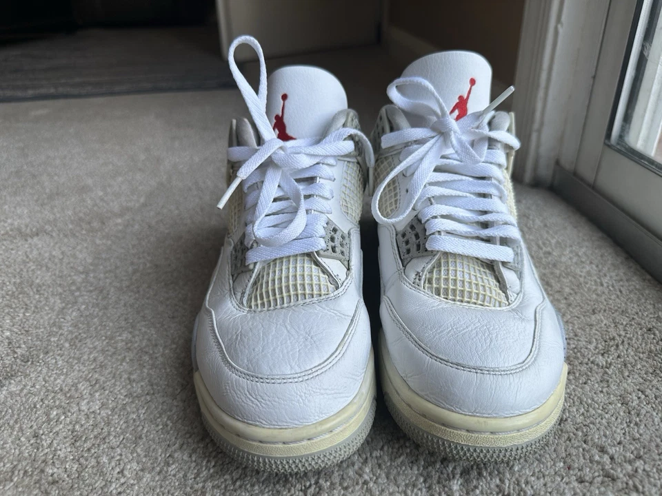 Tênis Nike Air Jordan 4 retrô branco Oreo 2021 masculino tamanho 8 CT8527-100 - Imagem 3 de 4