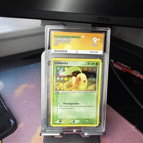 Chikorita 55/101 ACE graded card