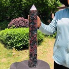 16.8LB Natural Firework Garnet Crystal Obelisk Tower Healing Specimen 4923 — photo 10