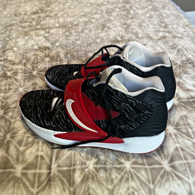 Custom Kd14s zebra print with, red strap. Size 15 code-DJ0977-991