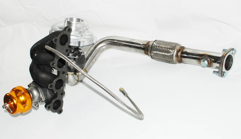 Turbocharger+Manifold+Pipe+Adj.Wastegate fit 88-91 Honda CRX D15D16 T3/T4 - Image 4 of 4