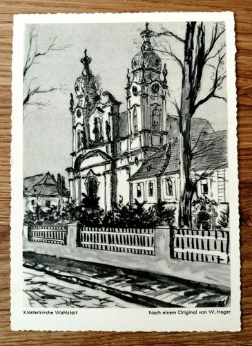 Wahlstadt / Schlesien (Legnickie Pole) - Klosterkirche nach W. Hager, um 1950