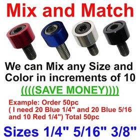 Hex Bolts Allen Bolts 1/4" or 5/16" or 3/8"Cup Washers  10Pc Engine Dress Up