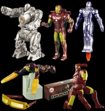2007 IRON MAN MOVIE (Avengers) - BURGER KING - Complete 6 Toy Factory Sealed Set