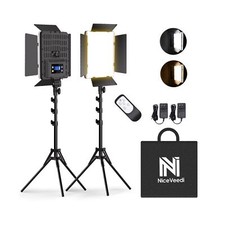 2-Pack Photography Lighting Kit, 36W Bi-Color Studio Lights 2700-6500K CRI 95...