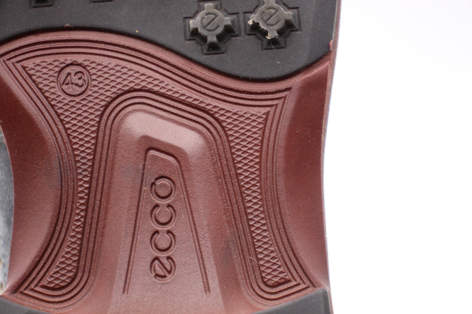 Ecco Tour Hybrid Hydromax Men's Size 43 Golf Shoes Leather Wingtip Oxfords