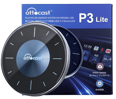 Ottocast P3Lite AI Box 4/64GB Wireless Carplay Android Auto YouTube Netflix HDMI