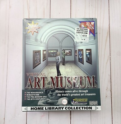 New! Rare 1998 Home Library Collection Virtual Art Museum 4 CD-ROMs Fogware