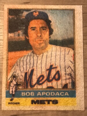 1976 Topps Test Cloth Felt Bob Apodaca Duffy Dyer