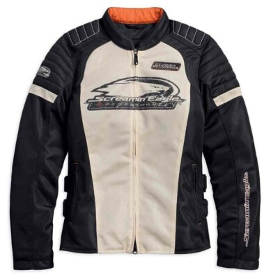 Harley-Davidson® Women's Screamin' Eagle Mesh Riding Jacket, Stone
