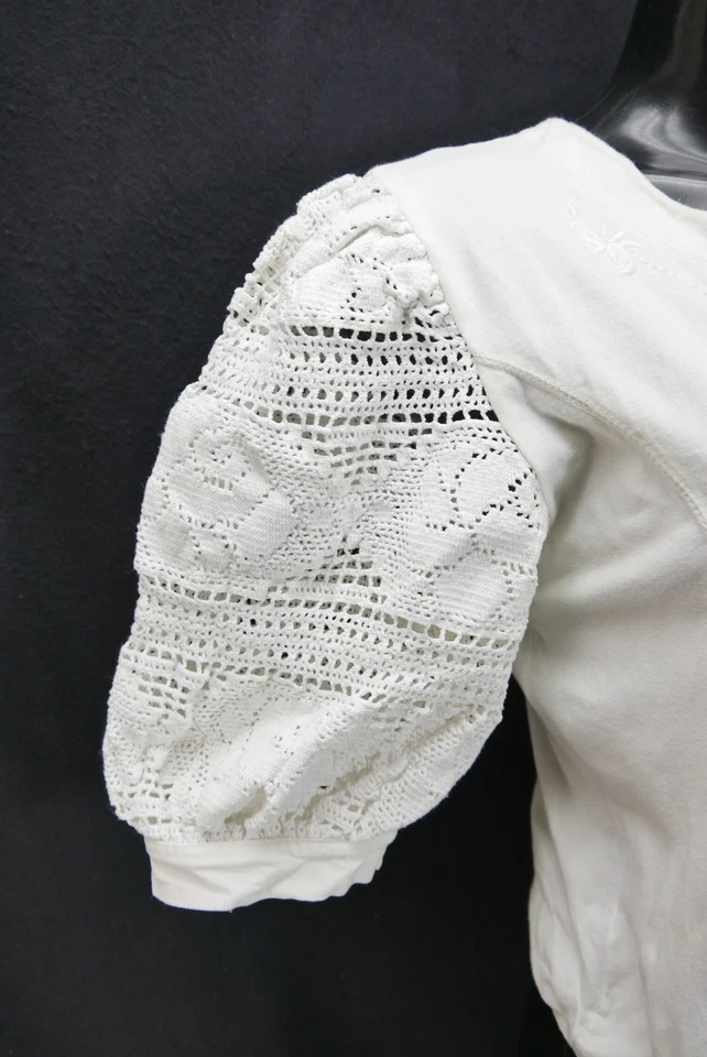 Gr.46 Trachtenbody weiß Body für Dirndl Hammerschmid Spitze Stickerei TB10224 - Bild 3 von 4