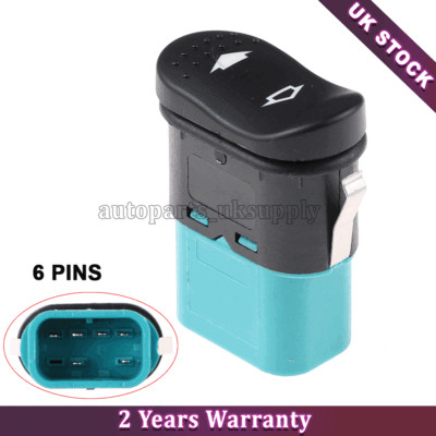ELECTRIC DOOR WINDOW SWITCH SINGLE FOR FORD TRANSIT MK7 2.2 2.4 TDCi ...