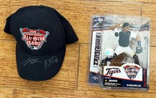 SIGNED! JUSTIN VERLANDER, ANDREW MILLER 2005 All-Star Hat + L.E. Ivan Rodriguez