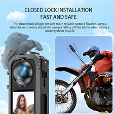 Dual Cold Shoes Magnetic Quick Release Frame Case Cover Shell for Insta360 X5