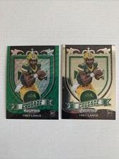 2021 PRIZM ROOKIE (Lot of 2) TREY LANCE GREEN WAVE CRUSADE #164 RC 49ERS NDSU