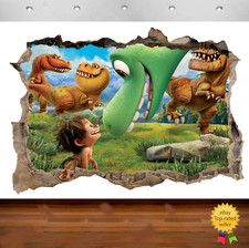 The Good Dinosaur Dino Animals 3d Smashed Wall View Sticker Poster Vinyl Art 687