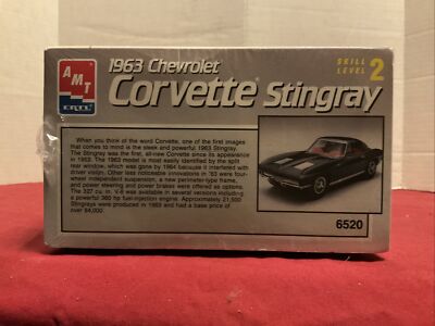 AMT/ERTL 6520 1963 Chevrolet Corvette Stingray 1:25 Sealed New B10