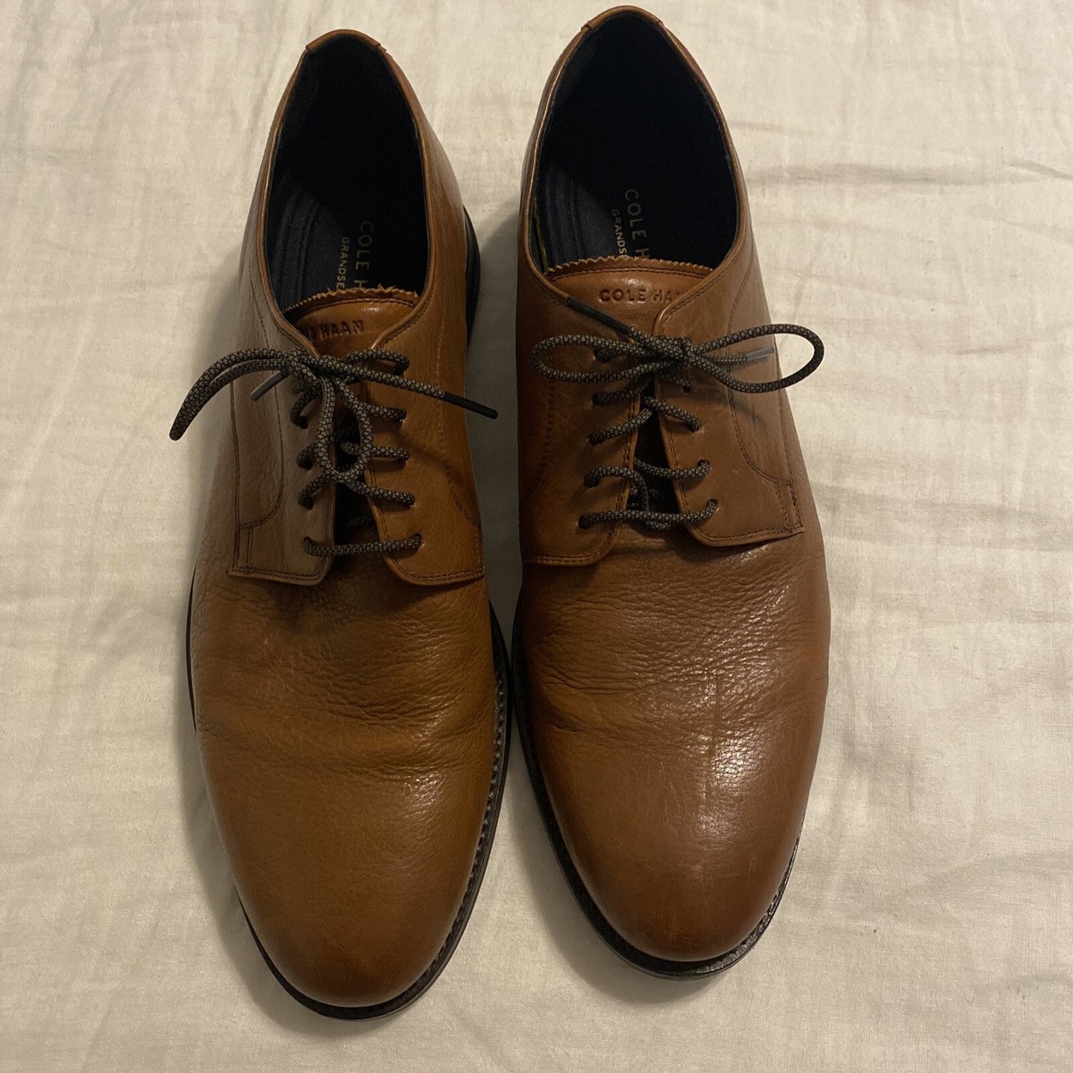 Cole Haan Men's 10.5 M Holland Grand Plain Toe Oxford Brown Cole Haan Men's 10.5 M Holland Grand Plain Toe Oxford Brown