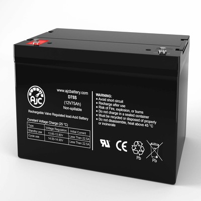 Ev Rider Breeze 4 12V 75Ah Scooter Battery - This Is An Ajc Brand® Replacement (740737119490)