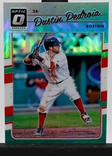 2017 Panini Donruss Optic Dustin Pedroia Base Green Prizm #2/5 Red Sox