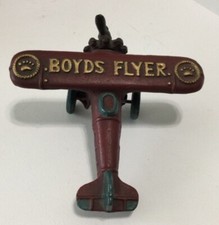 Boyds Bear Flyer Airplane Collection Cast Iron Red Bearon 6 X 5.5 Inches F32