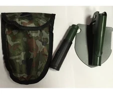 Mini Shovel Folding Camping Military Survival Hiking Compass Steel Saw Gear Tool