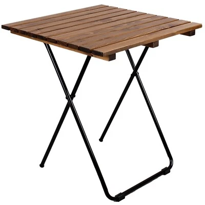 Holz - Metall - Klapptisch 45 cm Gartentisch Tisch Balkon Camping - Bild 1 von 4