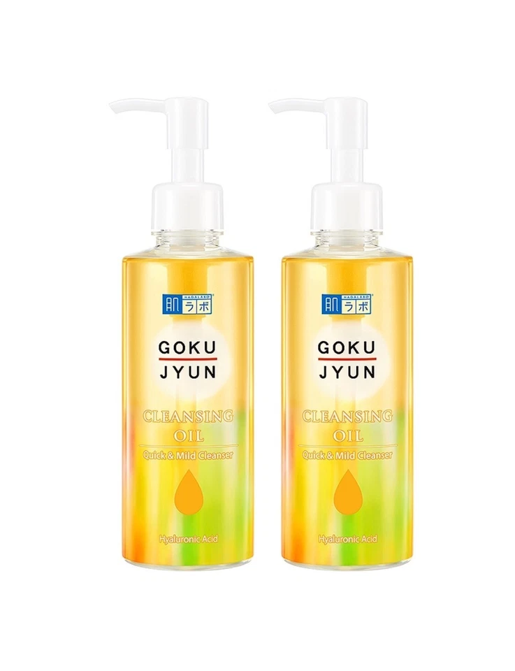 Hada Labo Gokujyun Cleansing Oil 200ml + 200ml Makeup Remover, Hydrating, Japan