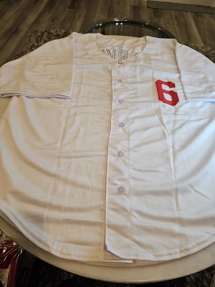 Steve Garvey Autographed/Signed Jersey Beckett Sticker Custom White Jersey - Image 4 of 4