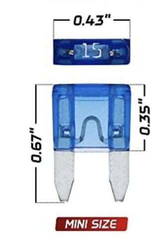 120 Assorted Car Truck Mini Fuse White Mark - Picture 4 of 5