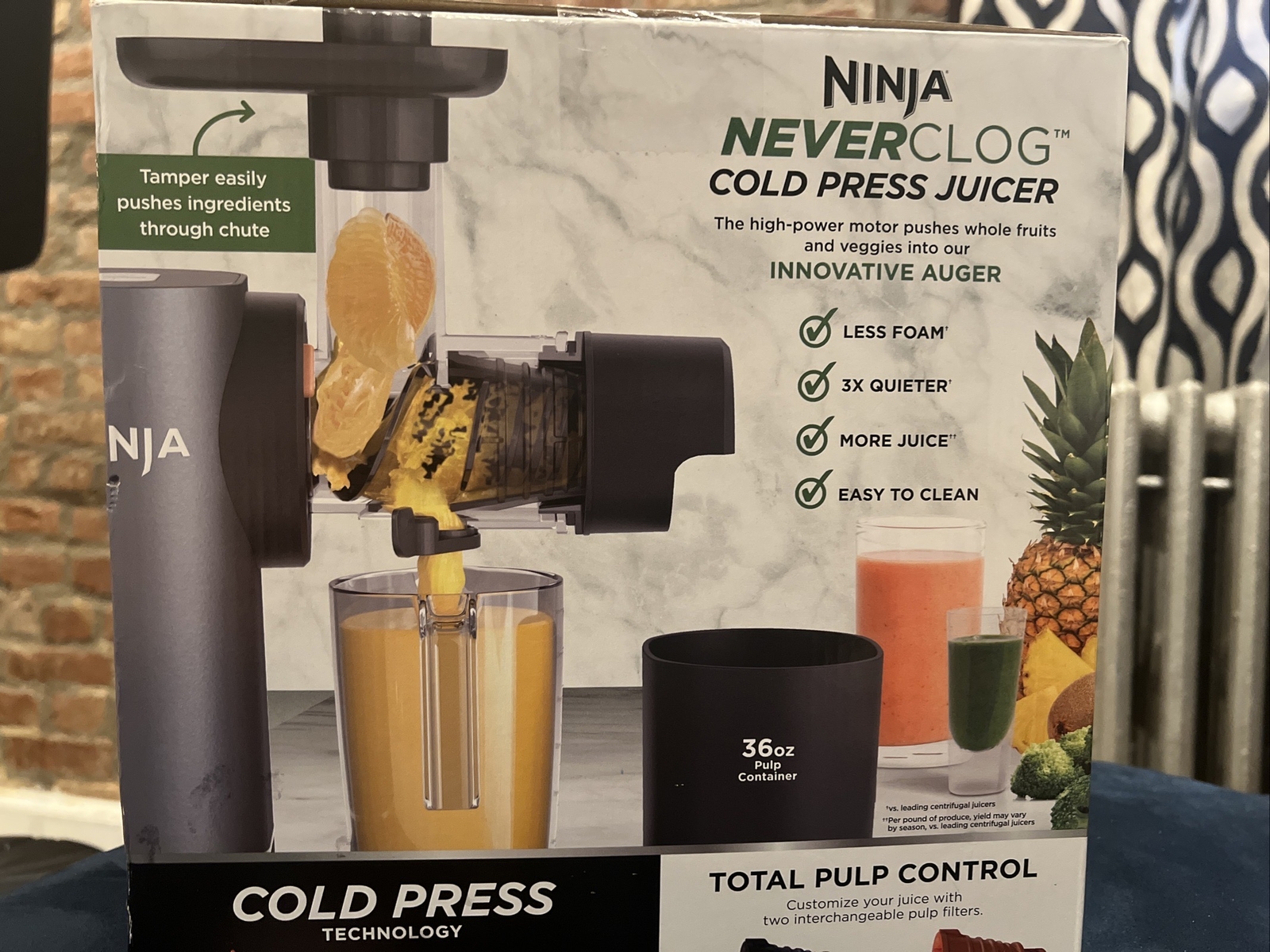 Ninja NeverClog Cold Press Juicer Charcoal eBay