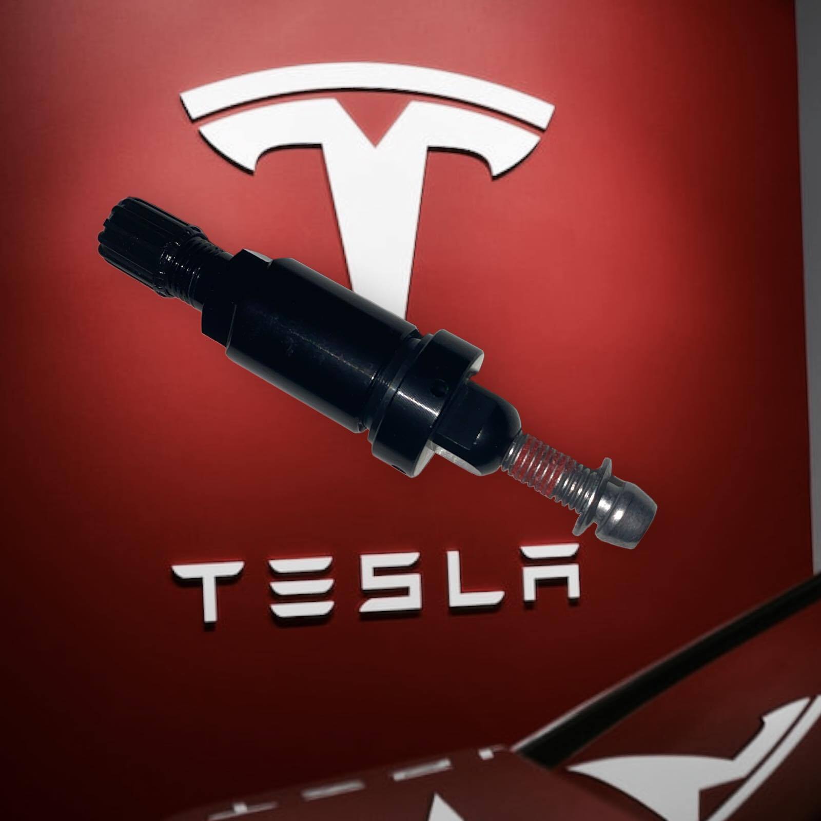 Replacement Black Clamp-In Valve Fits Tesla Models: 3 (2021>) S (2022>) Y