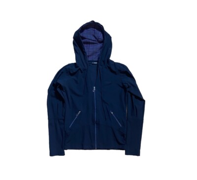 Casall $225 Training Jacket Running Hoodie Full Zip Size Small Designer Black