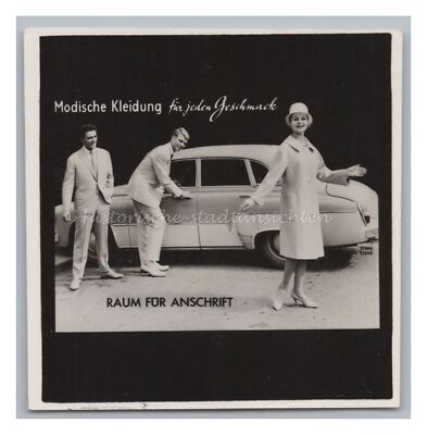 Advertising Dewag GDR - advertising photo - fashionable clothing - old photo