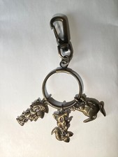 Rare Vintage Metal Keychain Sonic the Hedgehog 1990s Tails Eggman Sega
