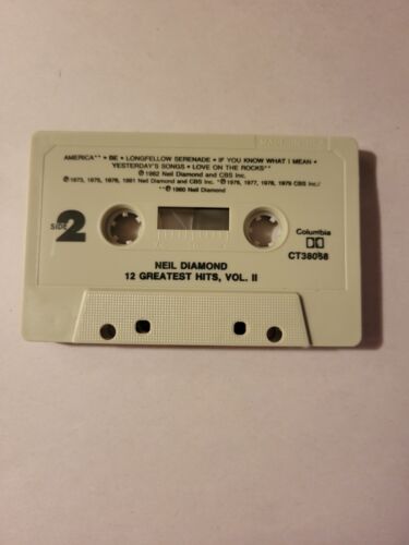 12 Greatest Hits, Vol. 2 by Neil Diamond (Cassette, Oct-1990, Columbia (USA)) - Picture 4 of 7