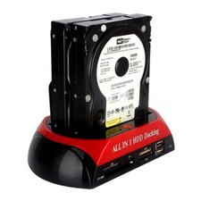2.5" 3.5" IDE SATA HDD Hard Drive Dock All In 1 Docking Station and Card Reader